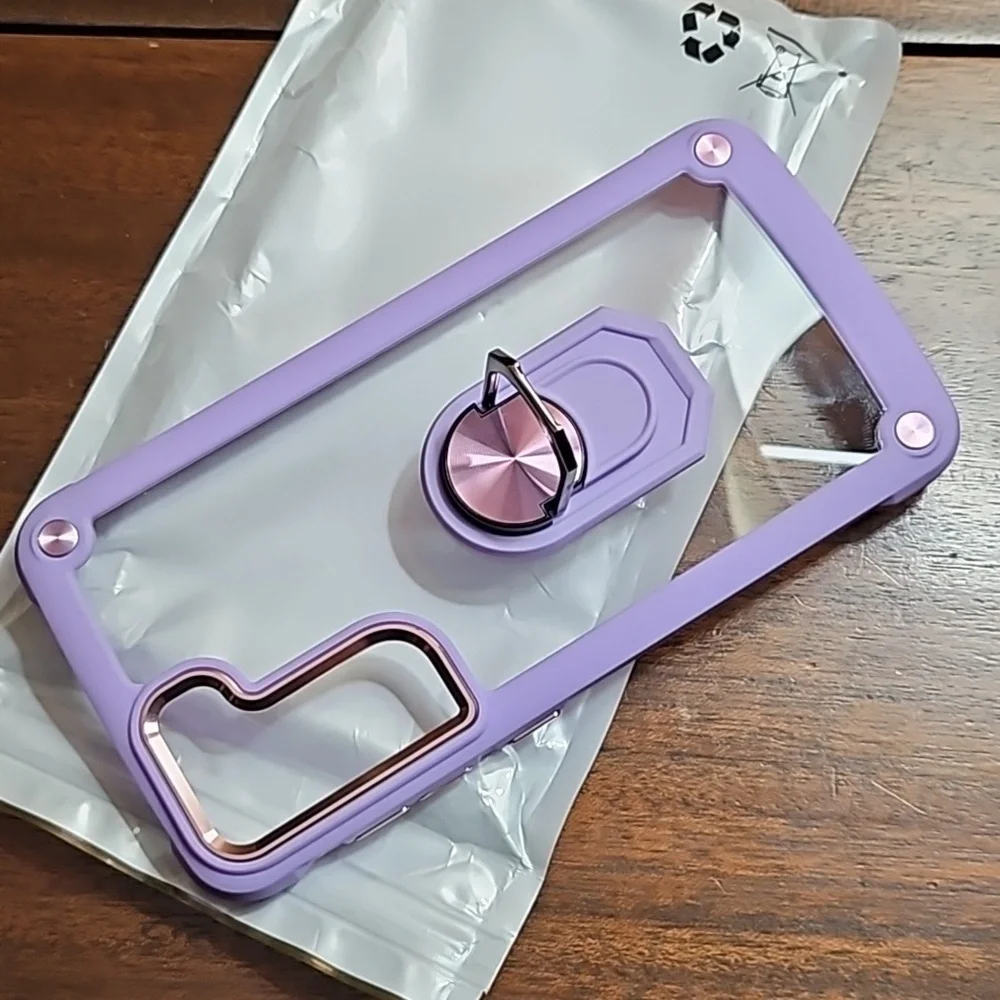 NEW!!S23plus Samsung Galaxy Clear and Lavender Phone Case!!